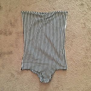American Apparel striped body suit