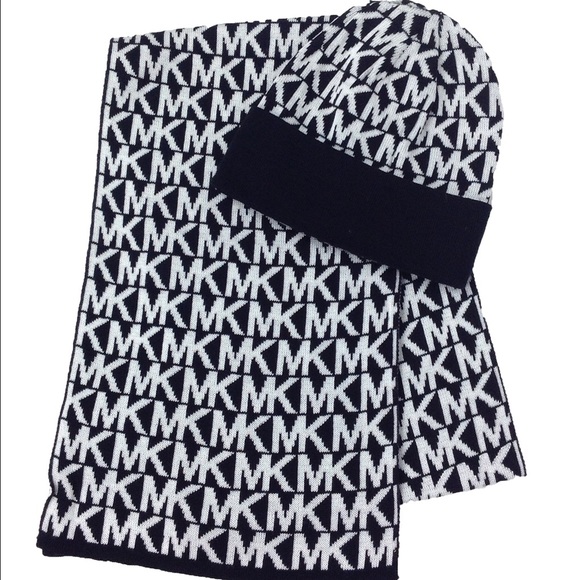MK scarf and hat