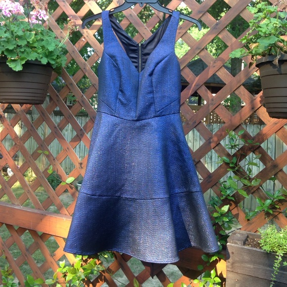 express sparkly blue formal dress