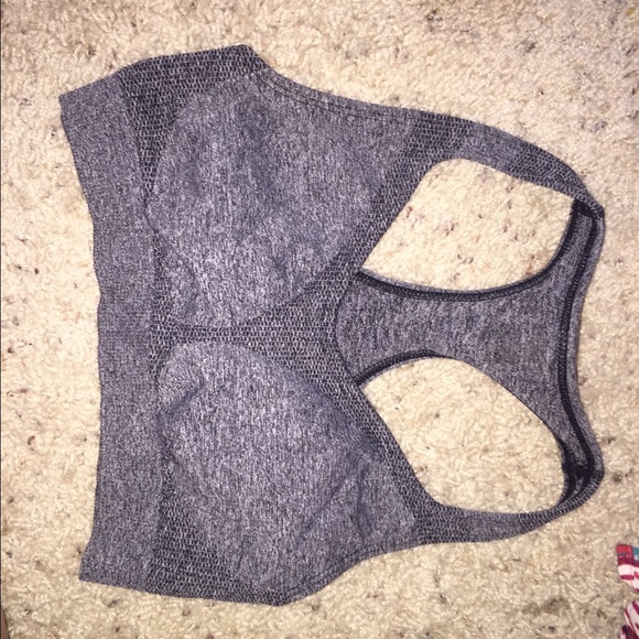 Grey sports bra