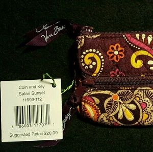Vera Bradley Coin & Key in Safari Sunset
