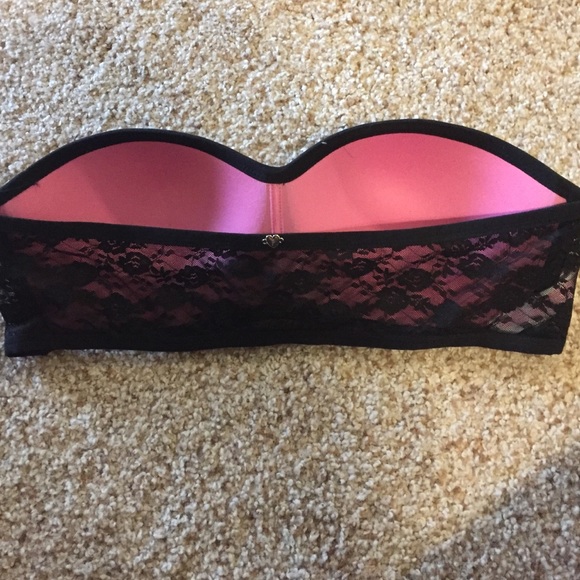 PINK black lace bandeau - Picture 2 of 2
