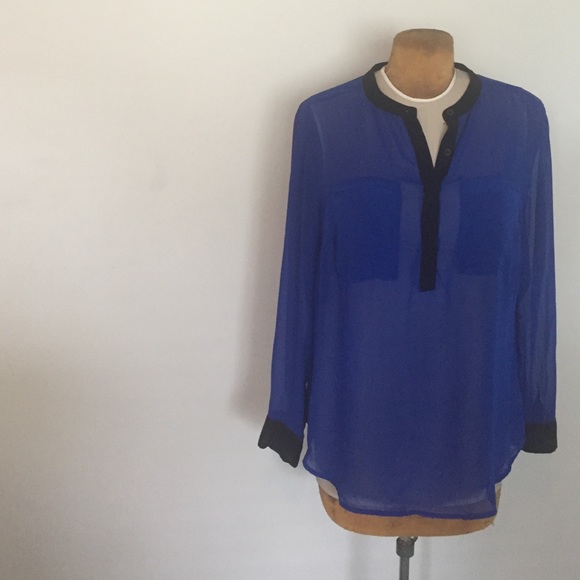 Sheer Cobalt Tunic