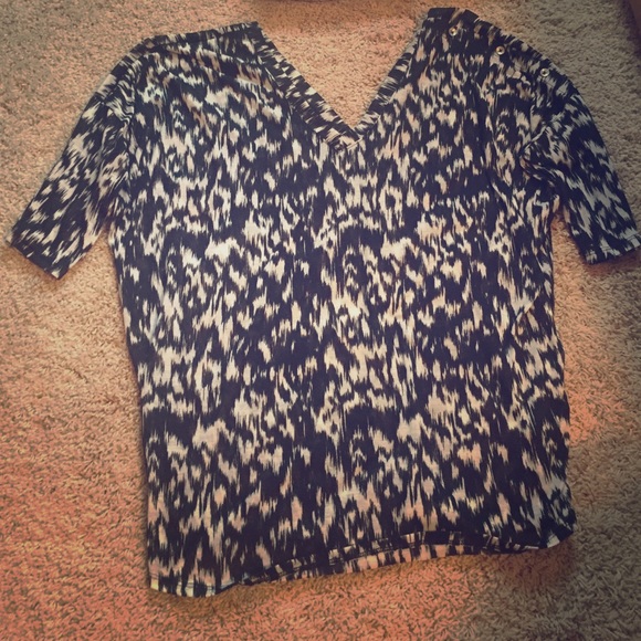 Express ikat v neck dolman top
