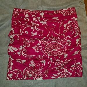 Leifsdottir Sunda Silk Rouched Pencil Skirt