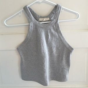 Cropped grey tank