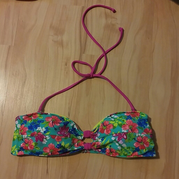 Floral Hollister swim top
