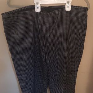 Black and white plaid pants