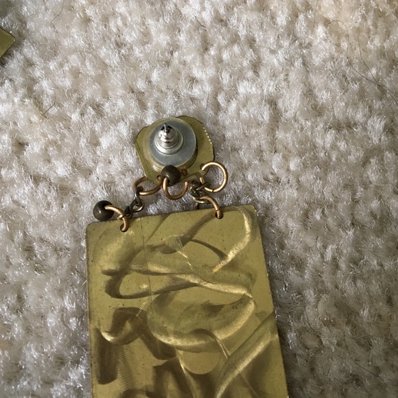 Gold Handmade Earrings - Picture 3 of 3