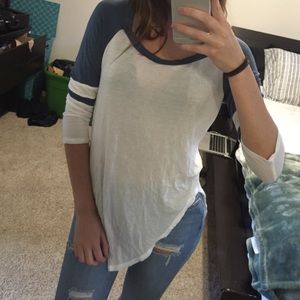 ME TO WE half sleeve baseball tee