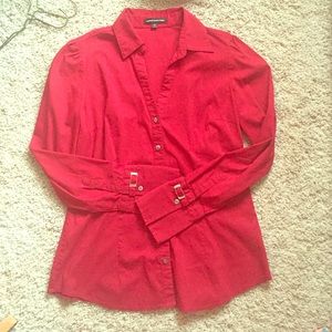 Fire engine red express essential shirt