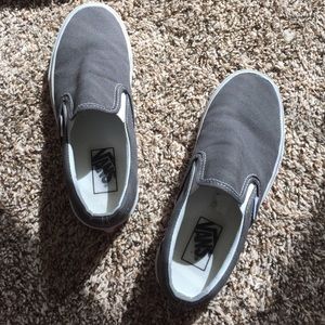 Gray slip on vans!!