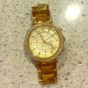 Michael Kors Gold Crystal Watch