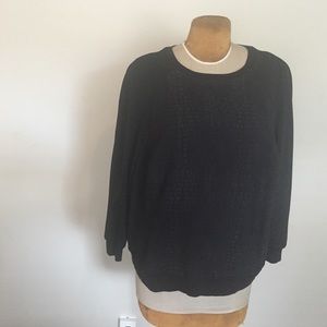 Slouchy black sweatshirt