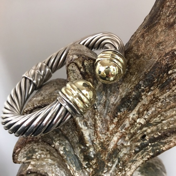 David Yurman Jewelry - David Yurman 10mm Ss/14KT BRACELET-JUST REDUCED!