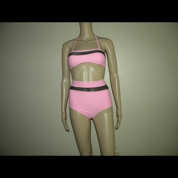 New Pink High Waist Bikini