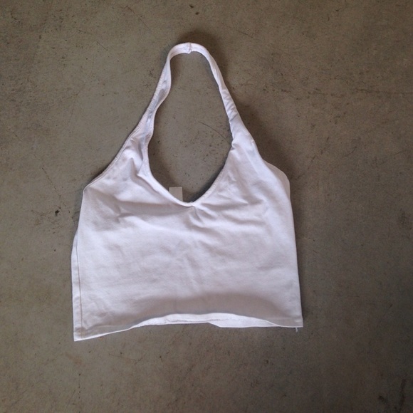 White halter top