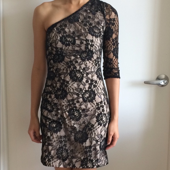 Express one shoulder lace dress