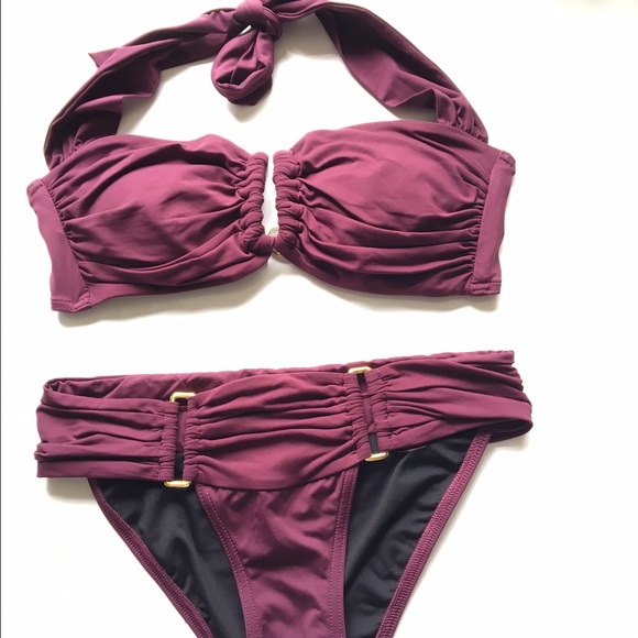 Victoria's Secret Bikini in Burgundy/Wine