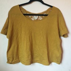 Mustard Yellow Crop Top