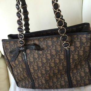 Christian Dior Monogram Logo Romantique Shopper