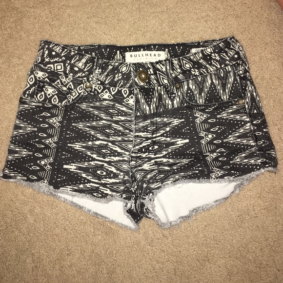 Bullhead Denim printed low rise shorts