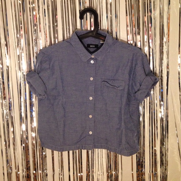 Denim cropped top BDG