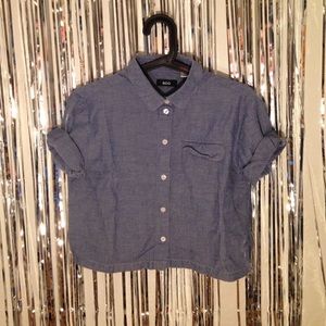 Denim cropped top BDG