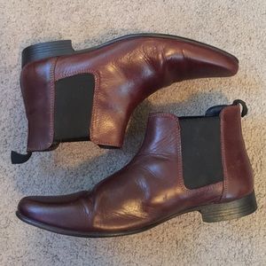 Burgundy Chelsea Boots