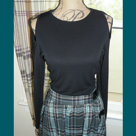 Black long sleeve top