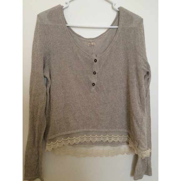 Hollister lace Henley