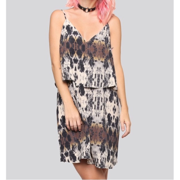Gypsy warrior ink blot mini dress