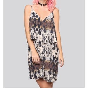 Gypsy warrior ink blot mini dress
