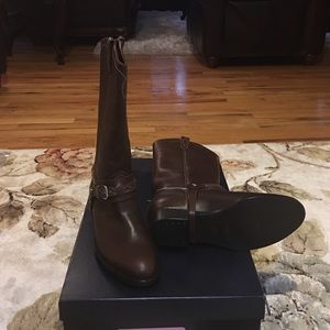 Ralph Lauren madalena boots purple label