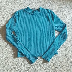 Forever 21 crop high neck long sleeve