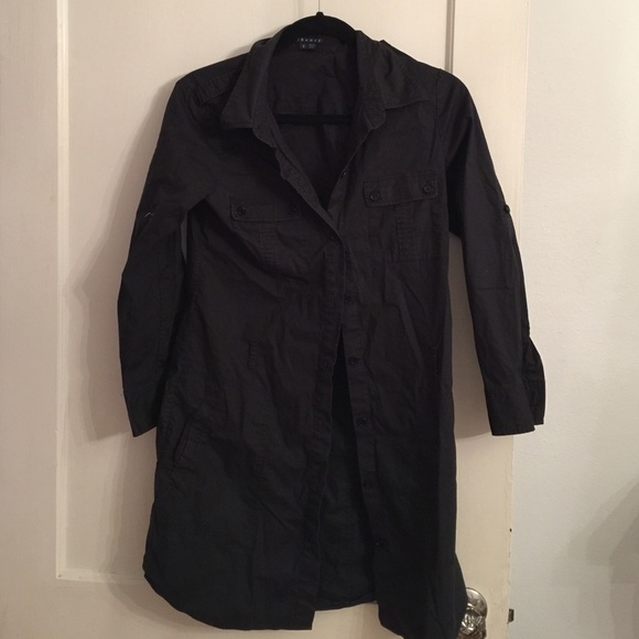 Theory brand black shirt dress