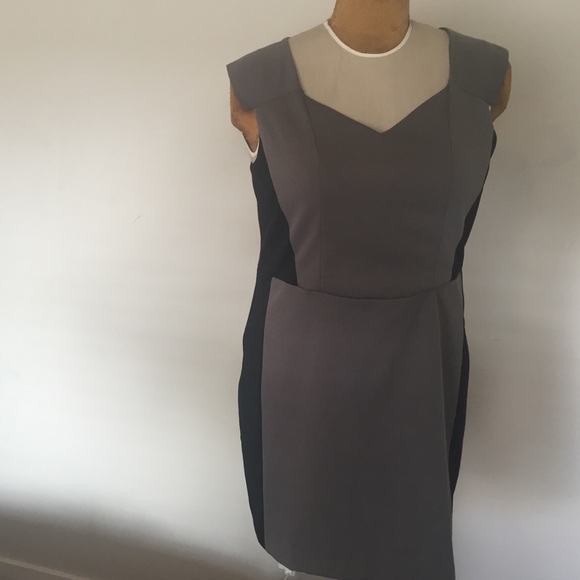 Black/Grey Color Block Dress