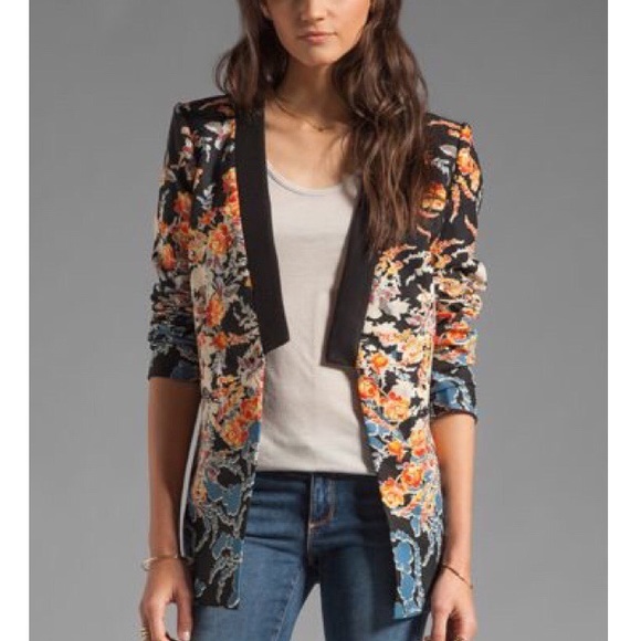 BCBGMAXAZRIA Floral Jacket