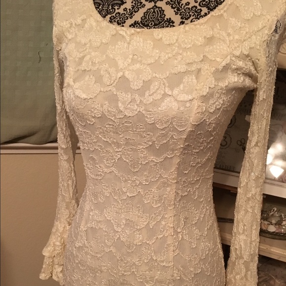 White vintage lace dress possibly wedding