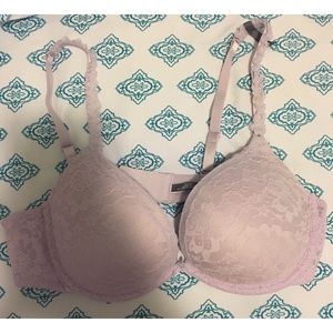 Lavender lace Emma push-up bra