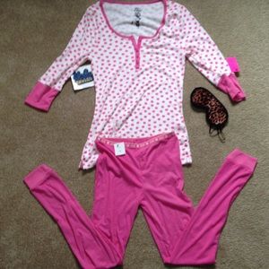NWT Betsey Johnson pj set.  Size: S