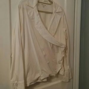 NWOT faux-wrap top
