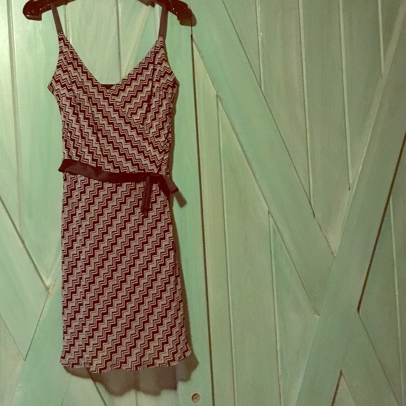Chevron print Laundry Shelli Segal Cocktail Dress