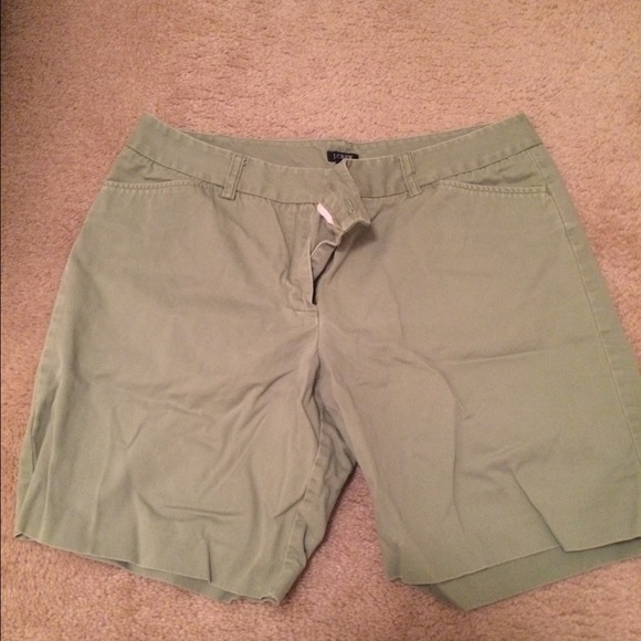 J. Crew Chino Shorts size 14 Green