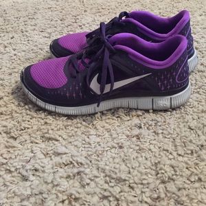 Purple Nike Free Run 3