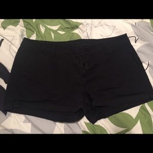 Black chino shorts