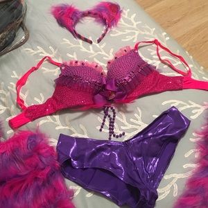 Custom made Cheshire Cat Halloween outfit
