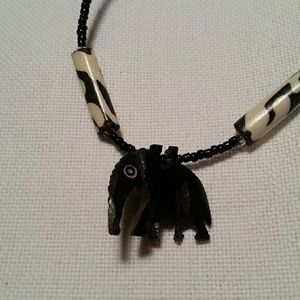 African Beaded Bohemian Animal Necklace
