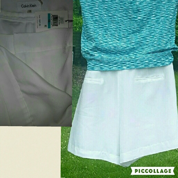 🚨Calvin Klein 16 Ivory Skort Skirt Short - Picture 3 of 4