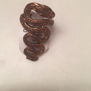 Twisted Snake Copper Ring
